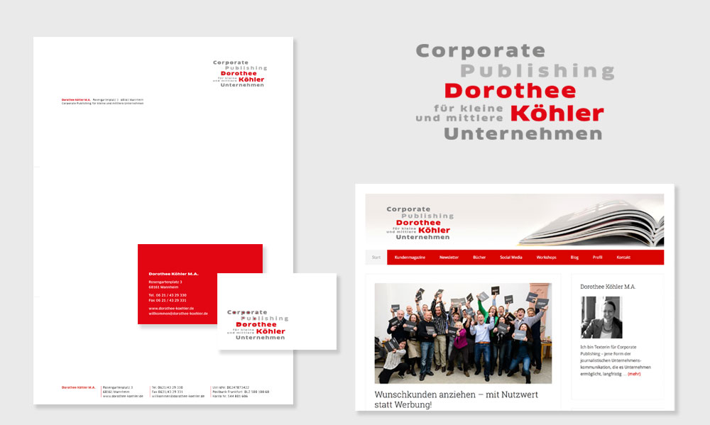 Corporate Design für Corporate Publishing Dorothee Köhler