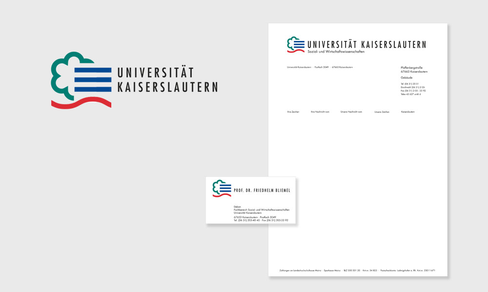 Logoentwurf für Universität Kaiserslautern